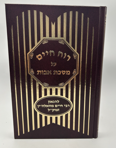 Ruach HaChaim on Maseches Avos, Rabbi Chaim of Volozhin, Hebrew, NEW