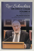 Rav Schachter on Yoreh Deah Volume 3, by Dr Allan Weissman, Halacha Sefer, NEW0