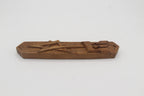 Hebrew Jewish Hand Carved Mezuzah case‎ With Shin, Judaica, 7 inches2